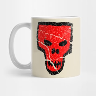 Skull Distressed / Minimal Rock Biking Art Mug